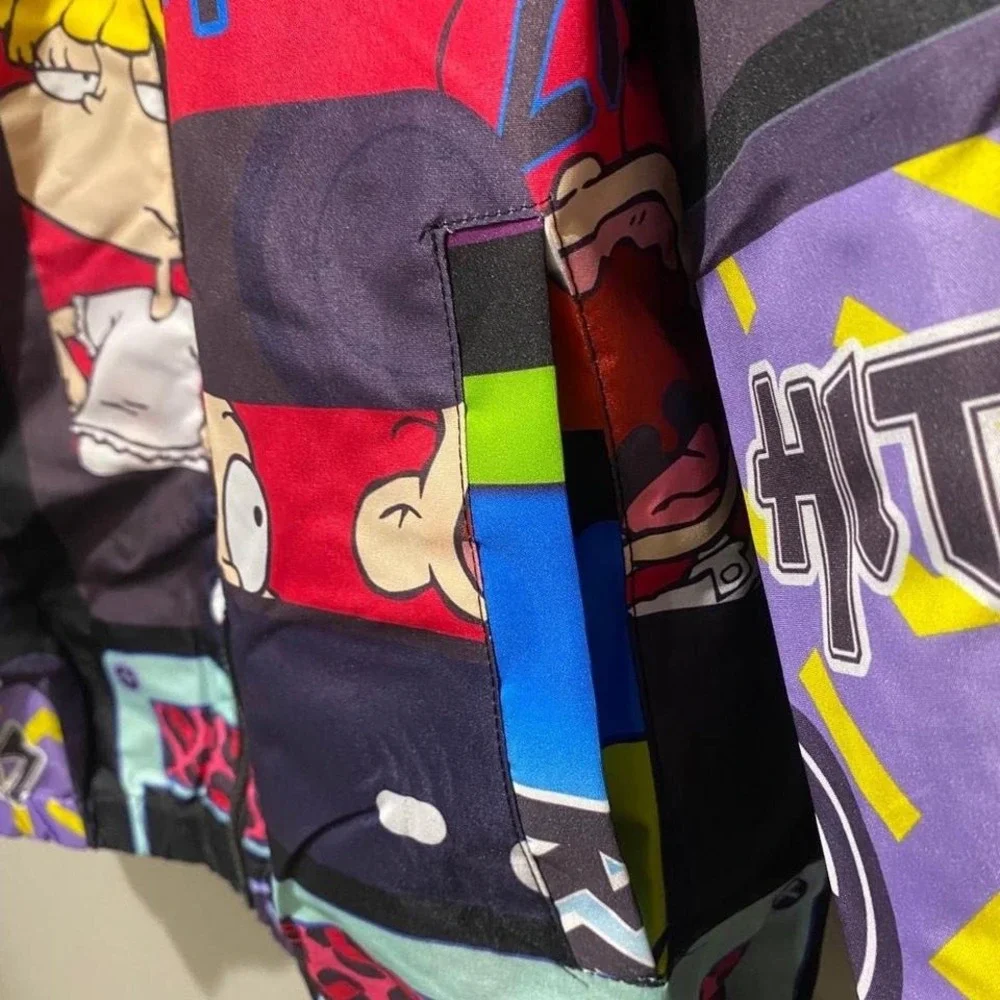 🦖NWT🦖Nickelodeon Rugrats/Reptar Members‎ Only Jacket - Men's Medium